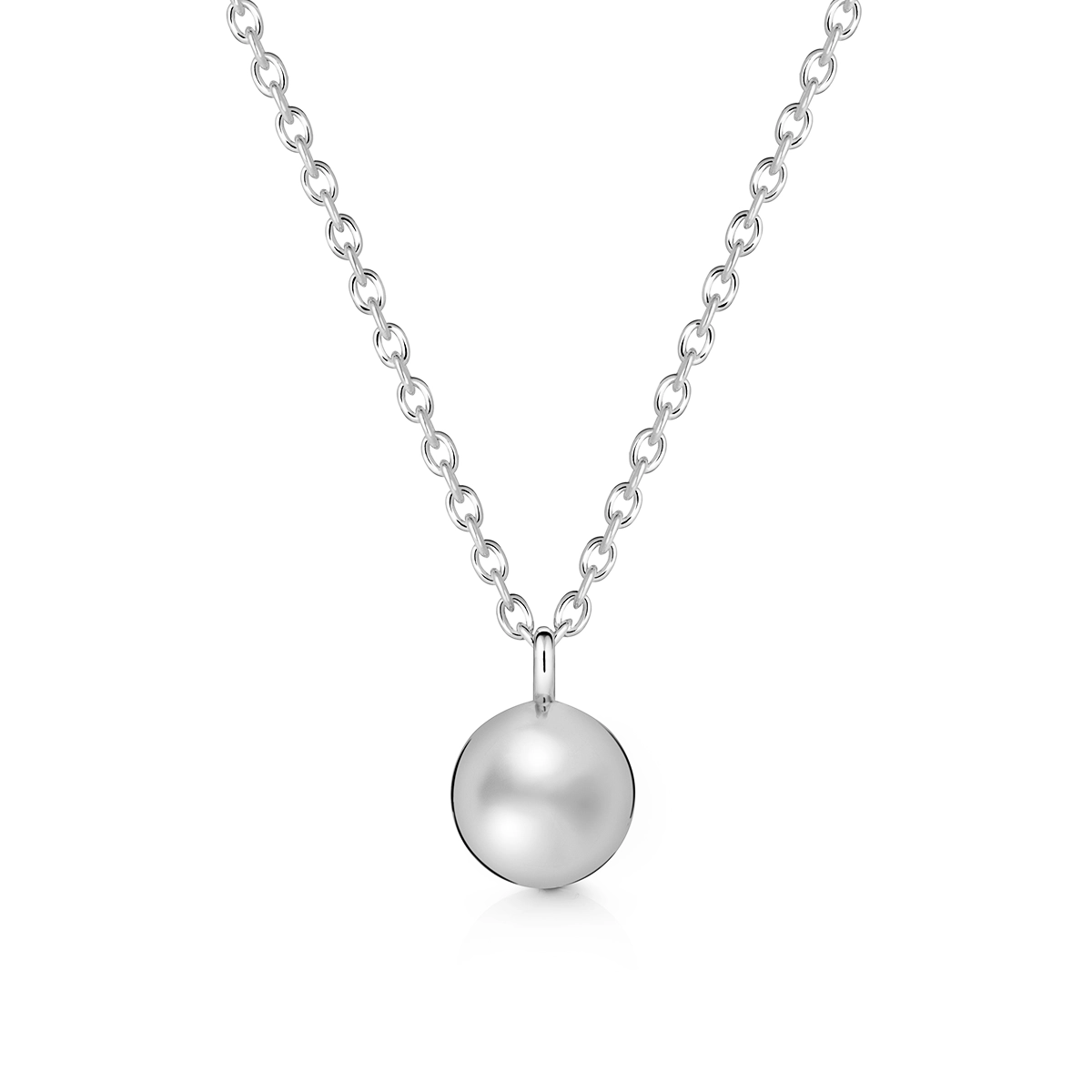 Sphere Urn Pendant - Silver