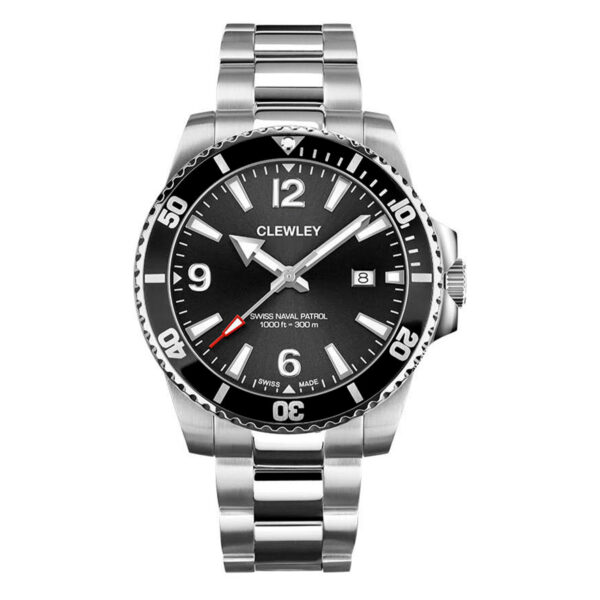 Clewley Submariner Watch - Steel Strap
