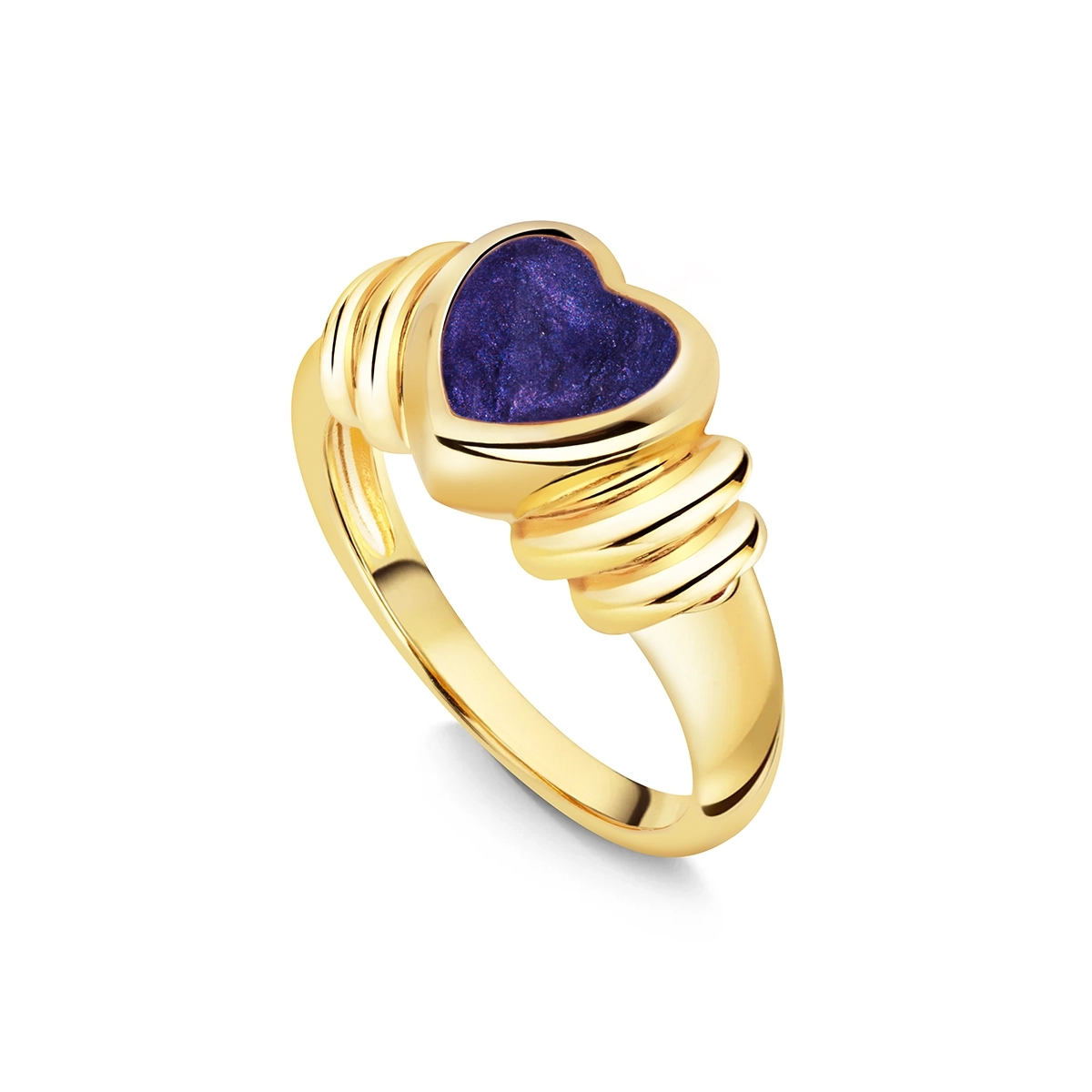 Heart Resin Ashes Ring With Cushioned Shoulders Gold Engravers Guild Heart Resin Ashes Ring With Cushioned Shoulders Gold Engravers Guild