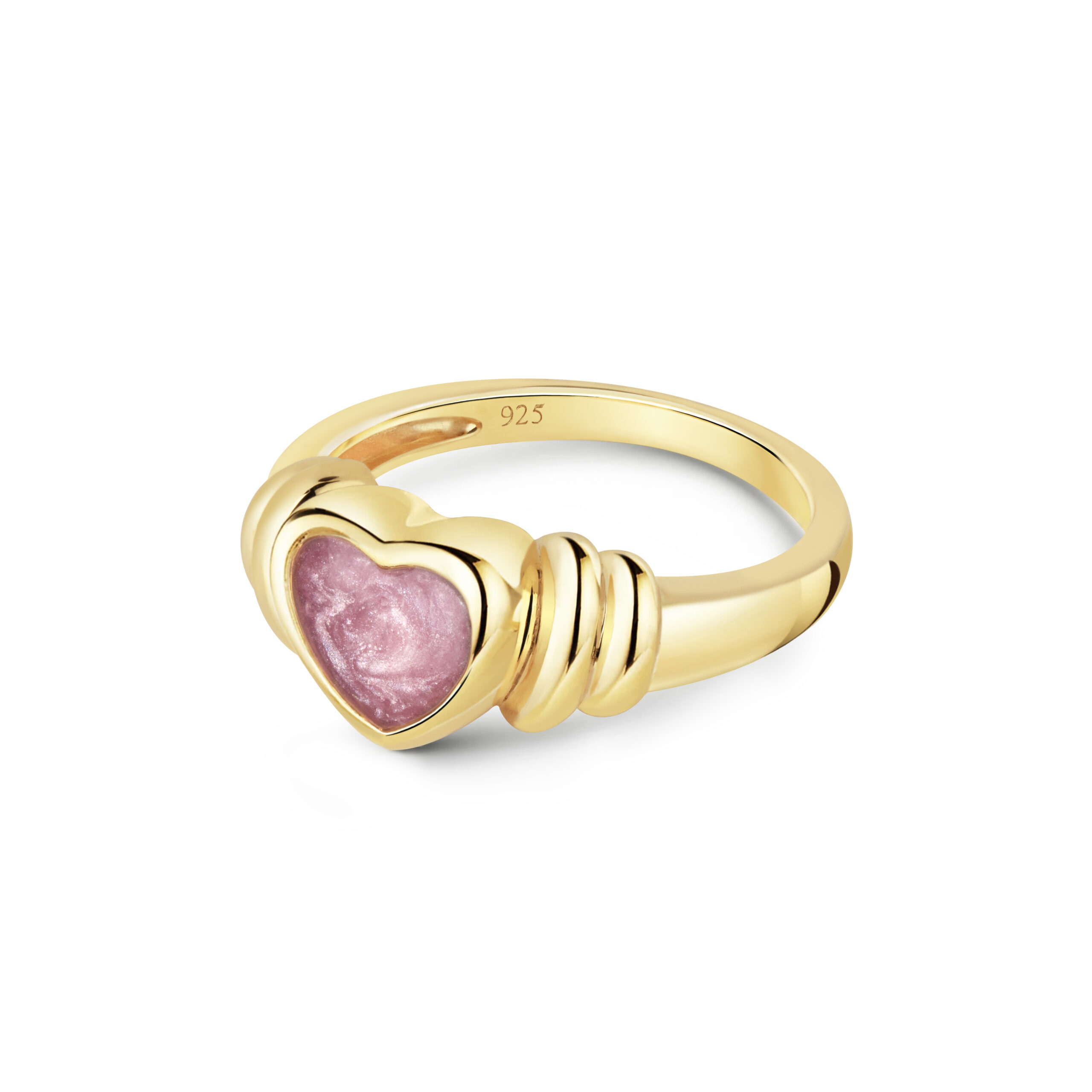 Heart Resin Ashes Ring With Cushioned Shoulders Gold Engravers Guild Heart Resin Ashes Ring With Cushioned Shoulders Gold Engravers Guild