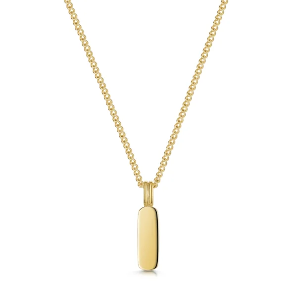 Men's Tag Necklace - Gold