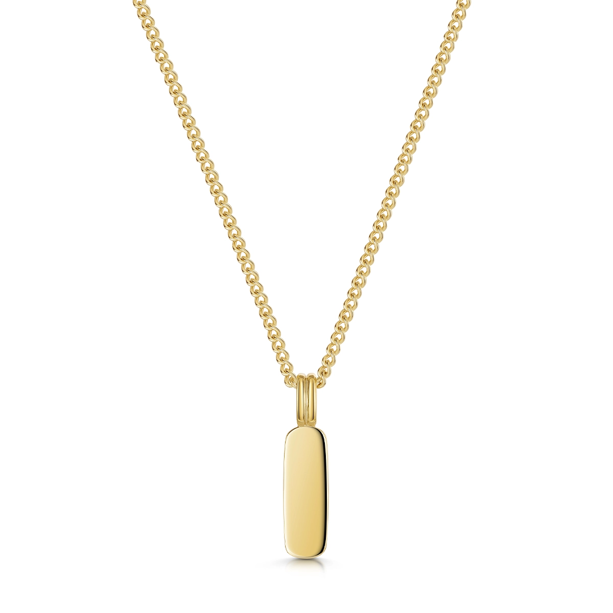Men's Tag Necklace - Gold