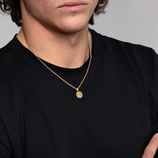 Octagonal St Christopher Necklace