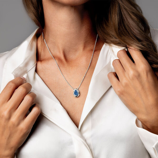 Organic Stone Ashes Resin Necklace