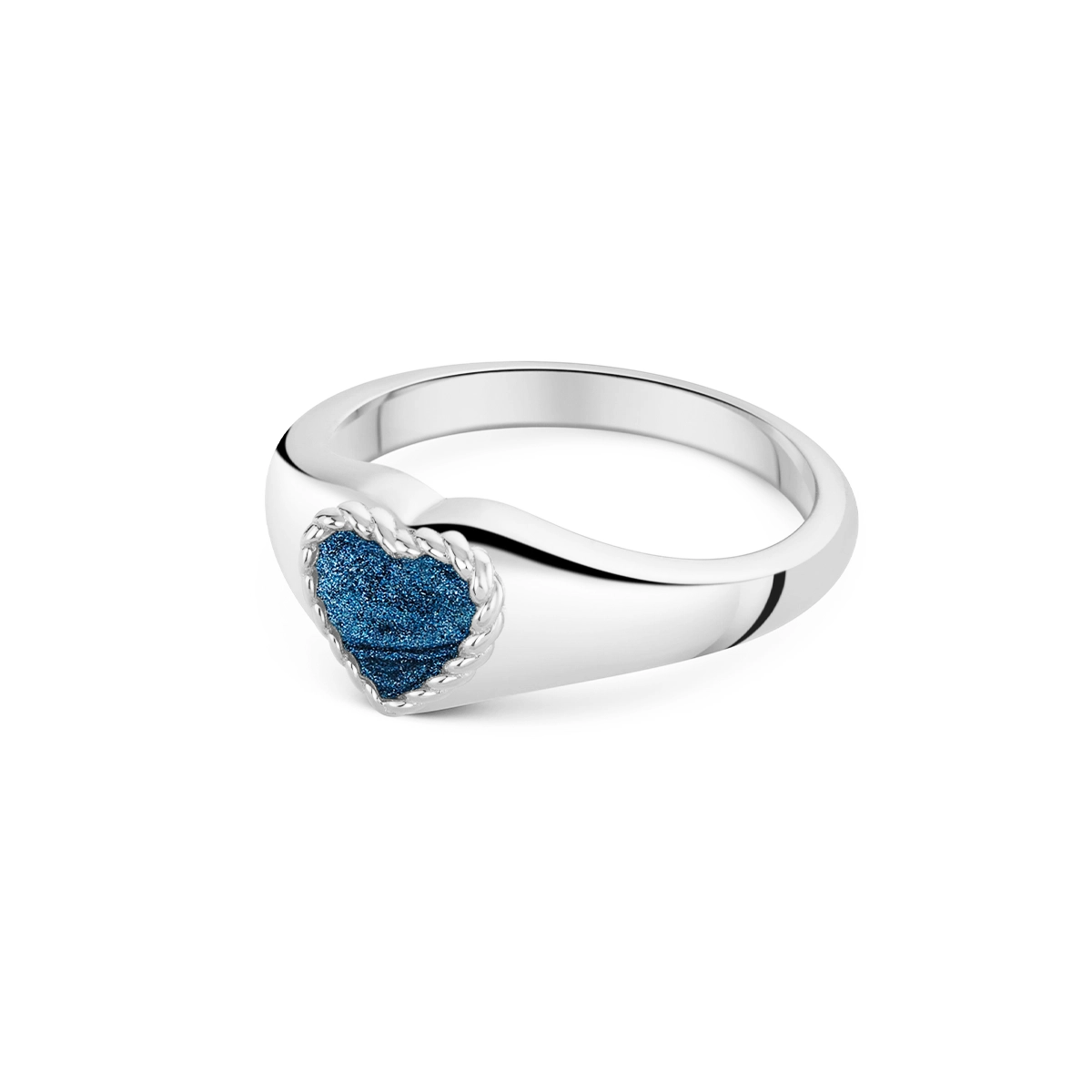 Roped Heart Ashes Resin Ring Silver Engravers Guild Roped Heart Ashes Resin Ring Silver Engravers Guild