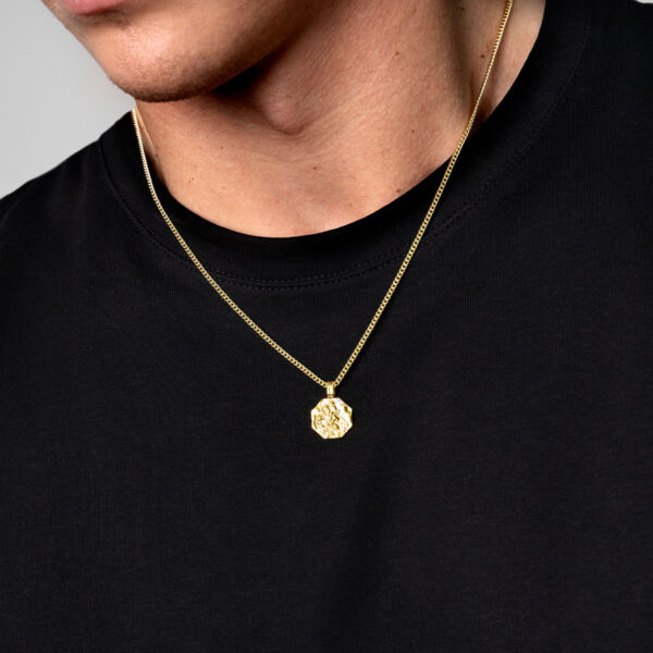 Saint Christopher Octagonal Necklace