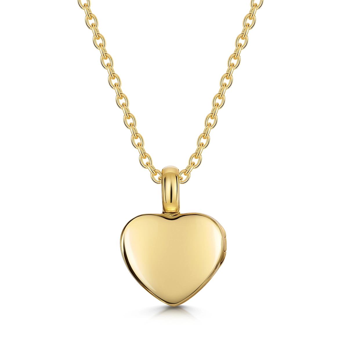 Sunbeam Crystal Heart Locket - Gold