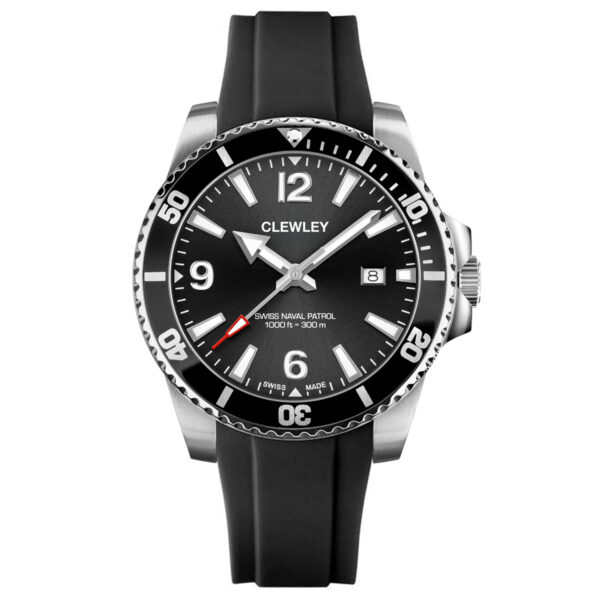 Clewley Submariner Watch - Silicone Strap LT1043.01BR01