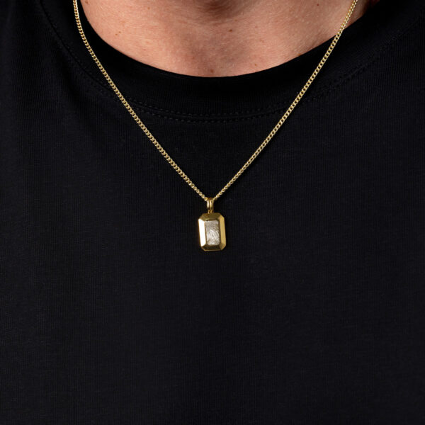 Fingerprint Ingot Tag Men’s Necklace