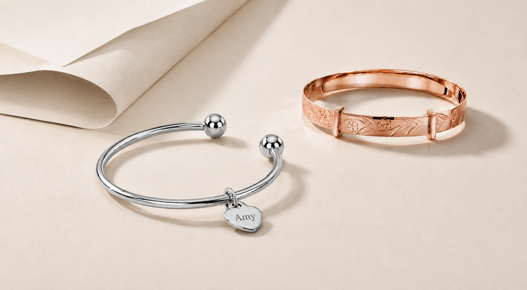 Category image for Personalised Baby Bangles
